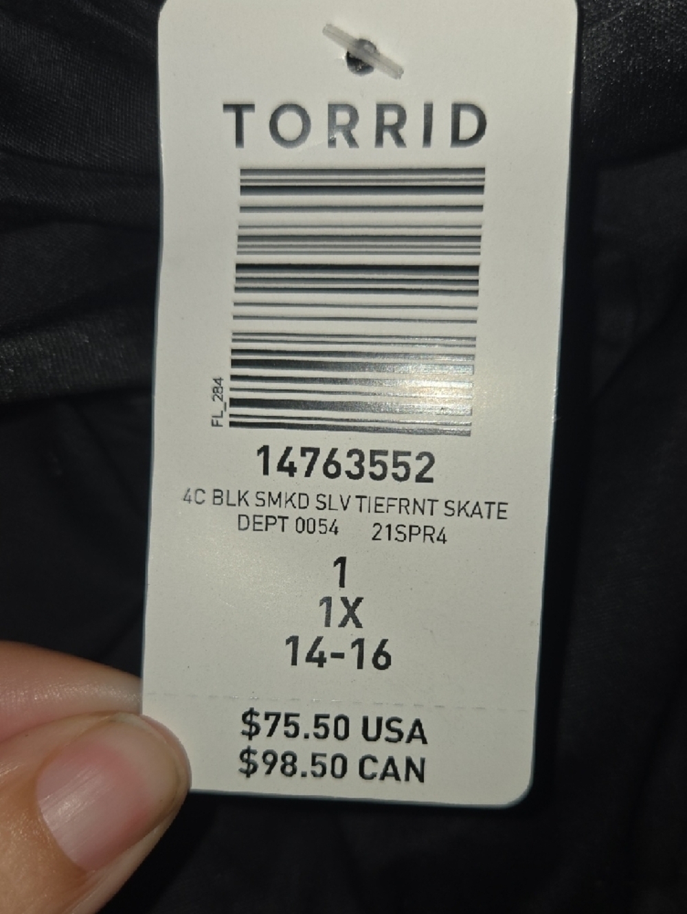 torrid Black Midi A-Line Dress with V-Neck - Picture 5 of 5
